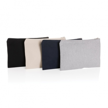Logo trade business gift photo of: Impact Aware™ 285 gsm rcanvas pencil case undyed